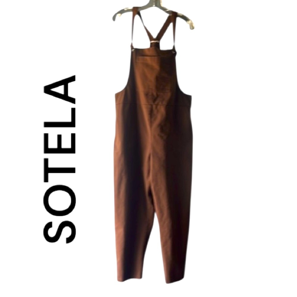 Sotela Brown Canvas Nora Overalls